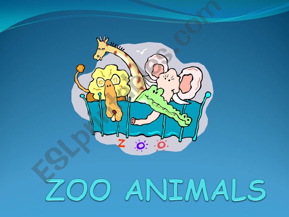 Zoo animals  powerpoint