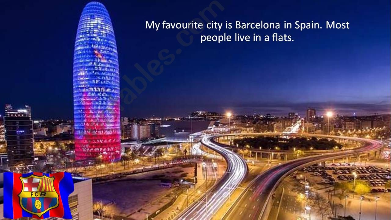 MY FAVOURITE CITY: BARCELONA powerpoint