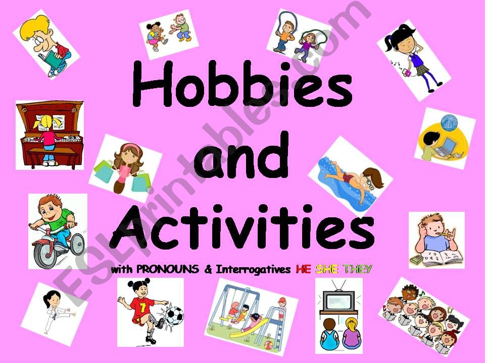 HOBBIES and ACTIVITIES powerpoint