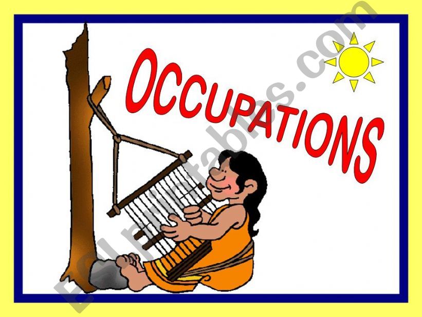 OCCUPATIONS GAME powerpoint
