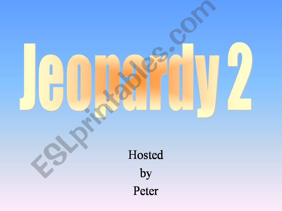 Nursing Jeopardy game powerpoint