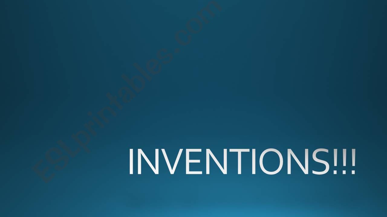 INVENTIONS!!! powerpoint