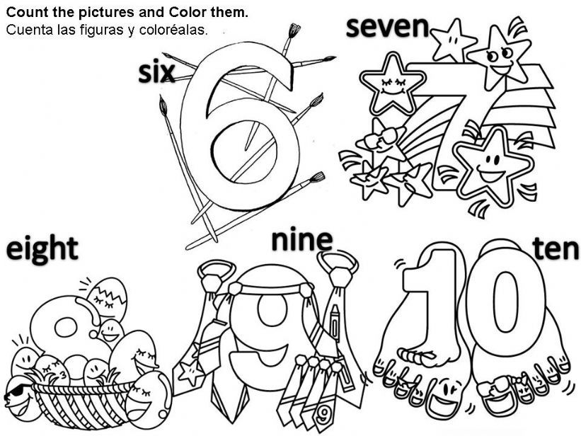 Numbers for Kids 6 to 10 powerpoint
