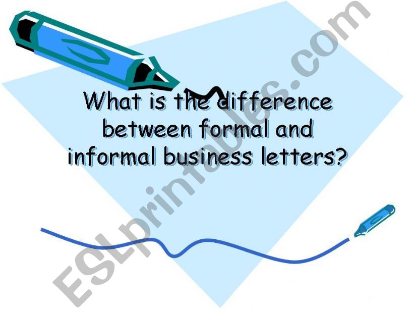 Business letters powerpoint
