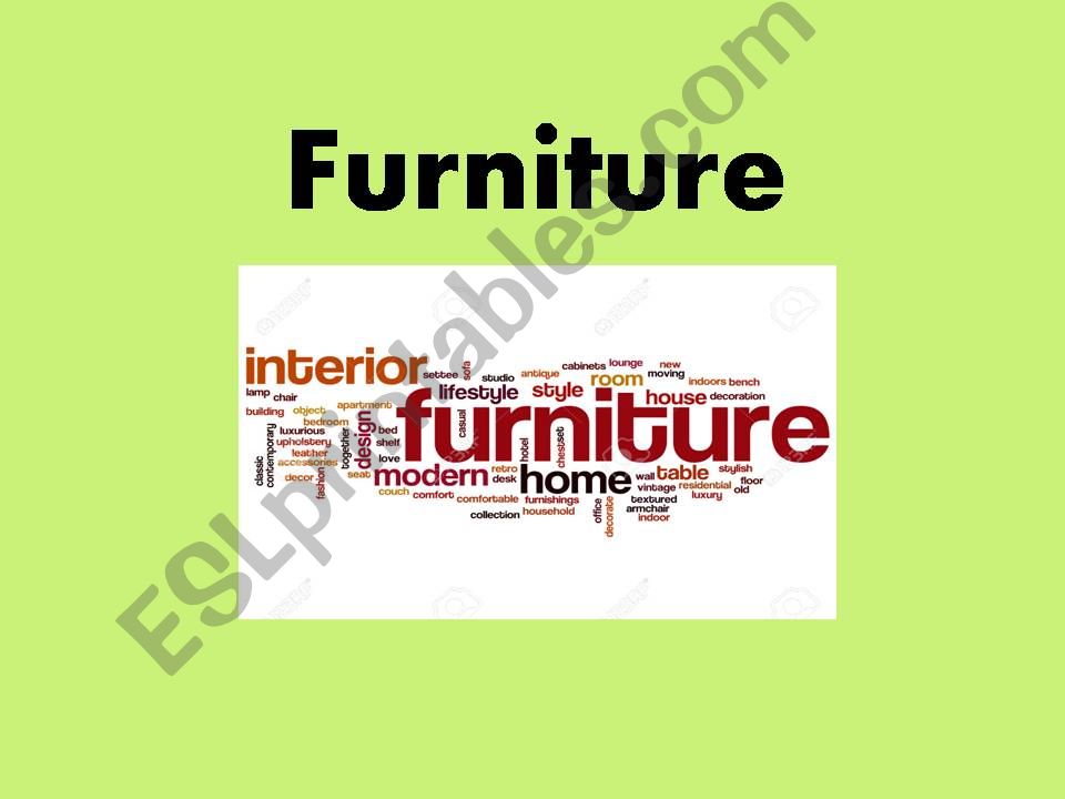 Furniture powerpoint