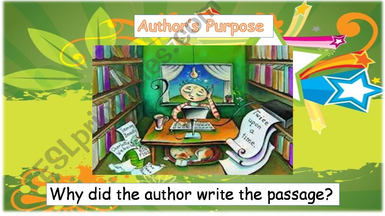 Authors purpose powerpoint