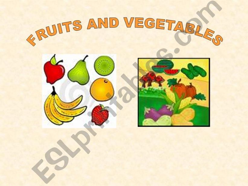 fruits and vegetables powerpoint