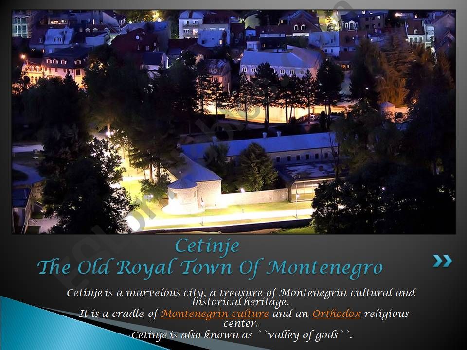 Cetinje - The Old Royal Town of Montenegro