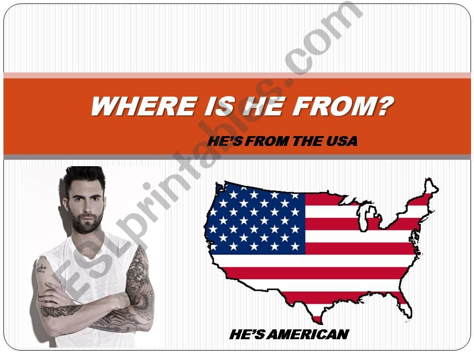 Countries and nationalities powerpoint
