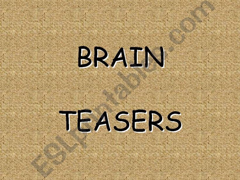 brain teasers powerpoint