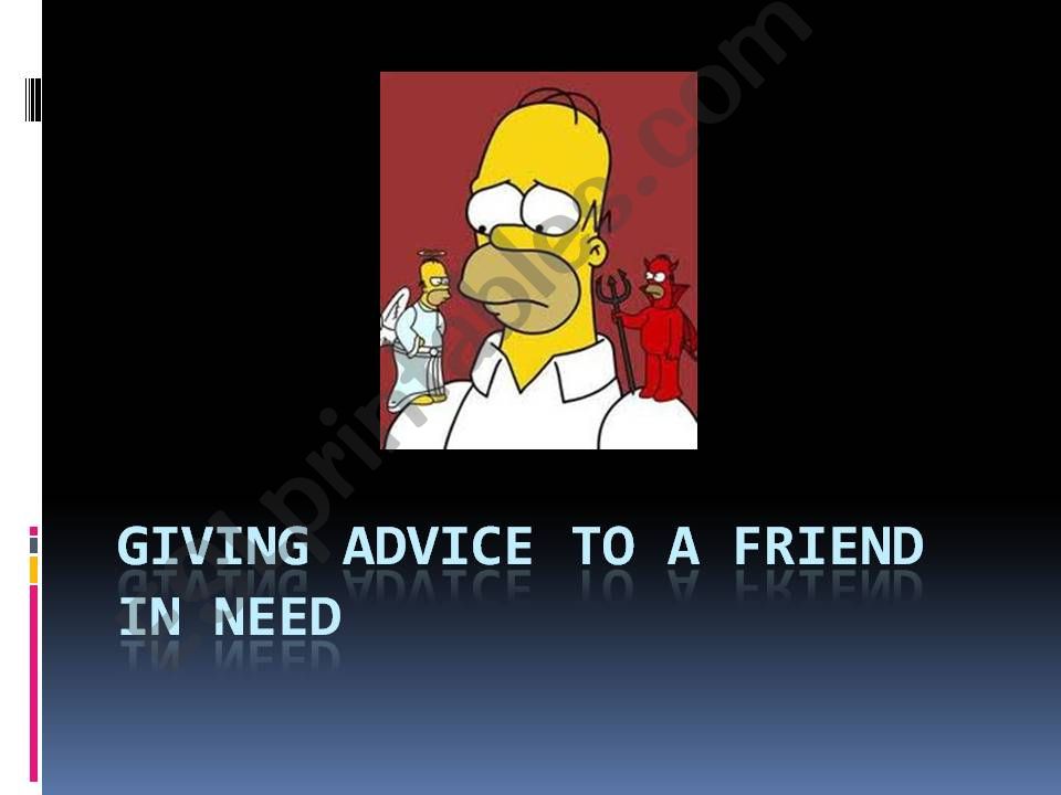 Giving Advice powerpoint