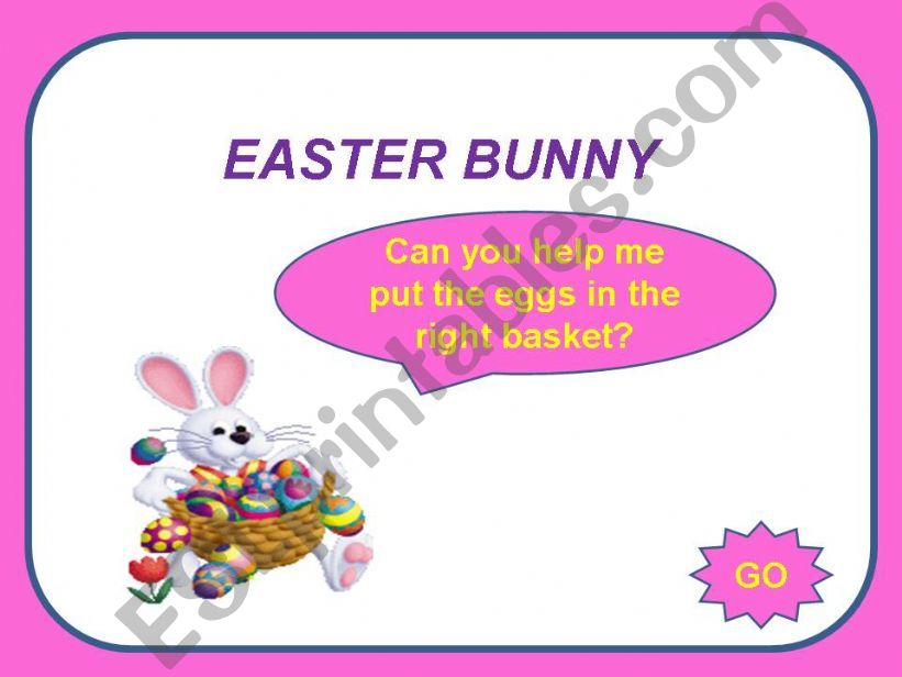 EASTER BUNNY powerpoint