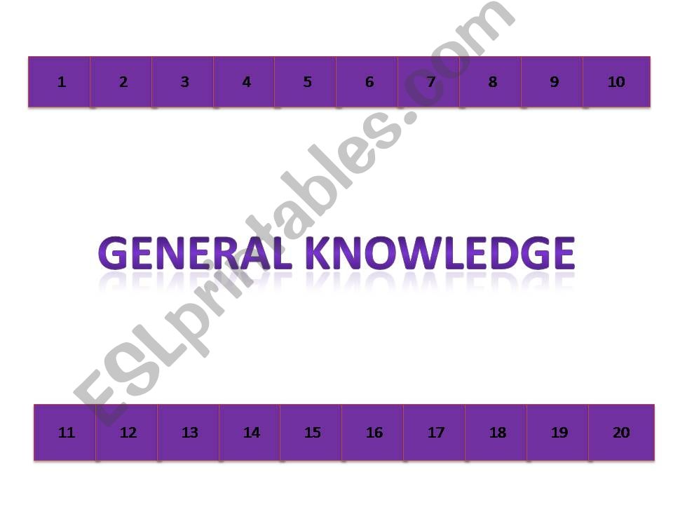 Quiz game general knowledge powerpoint