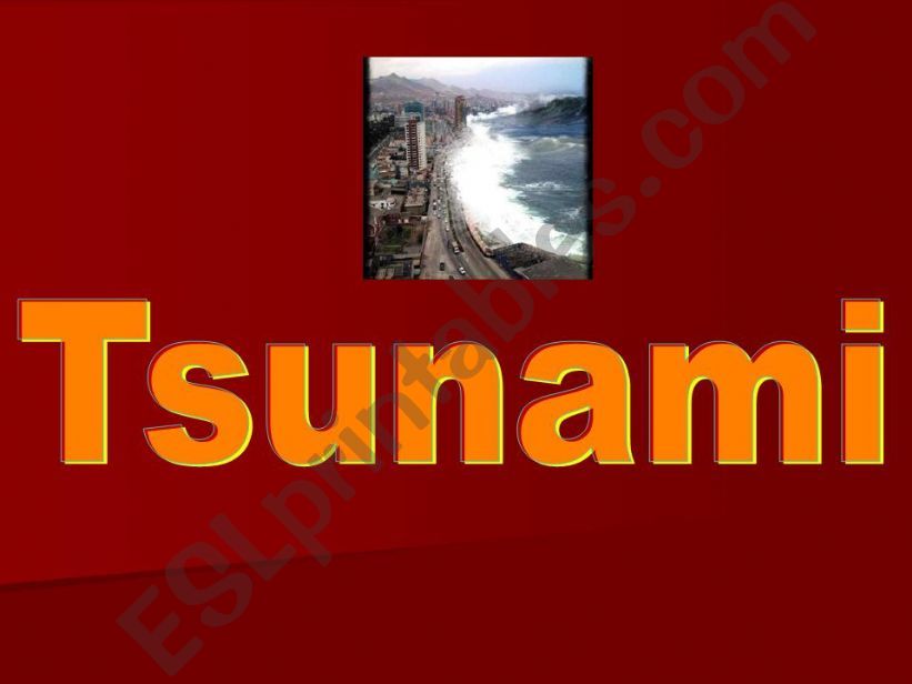 Tsunami powerpoint