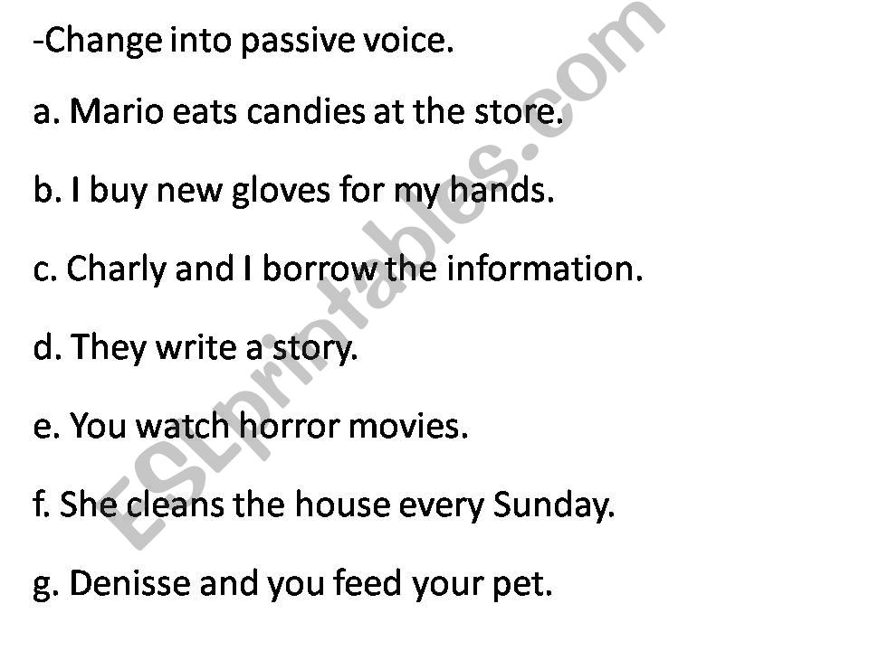 Passive Voice powerpoint