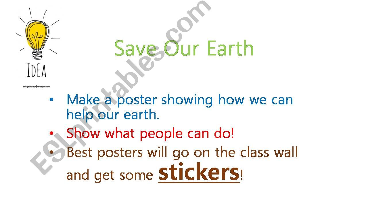 Save our Earth powerpoint