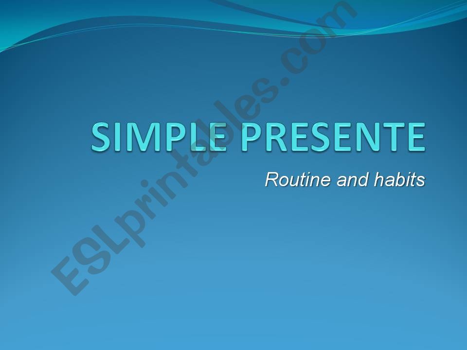Simple present powerpoint