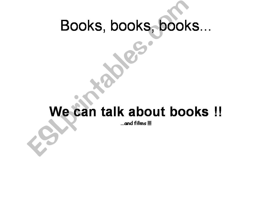 Types of books powerpoint