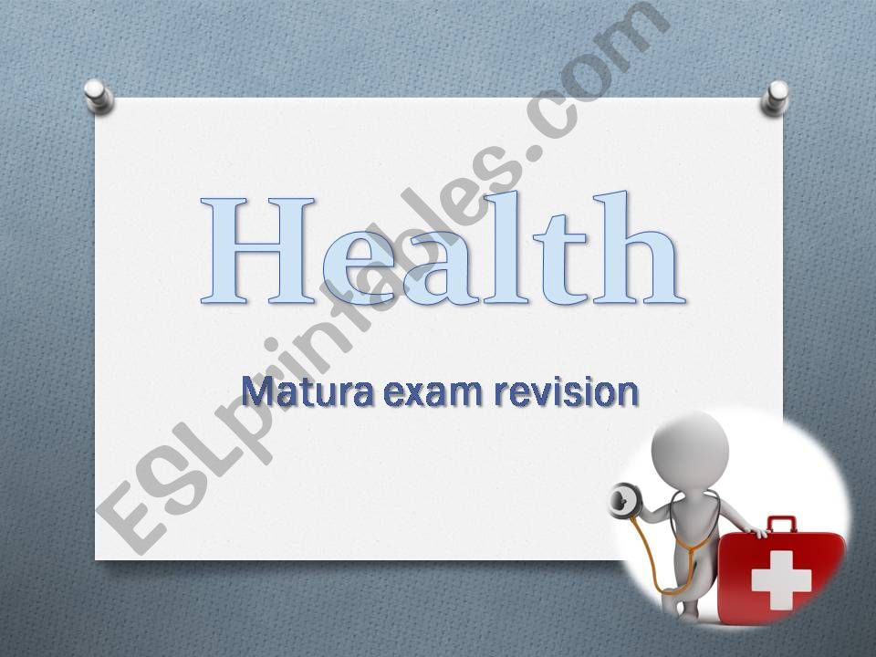 Health - vocab revision (can be used as a matura exam revision)