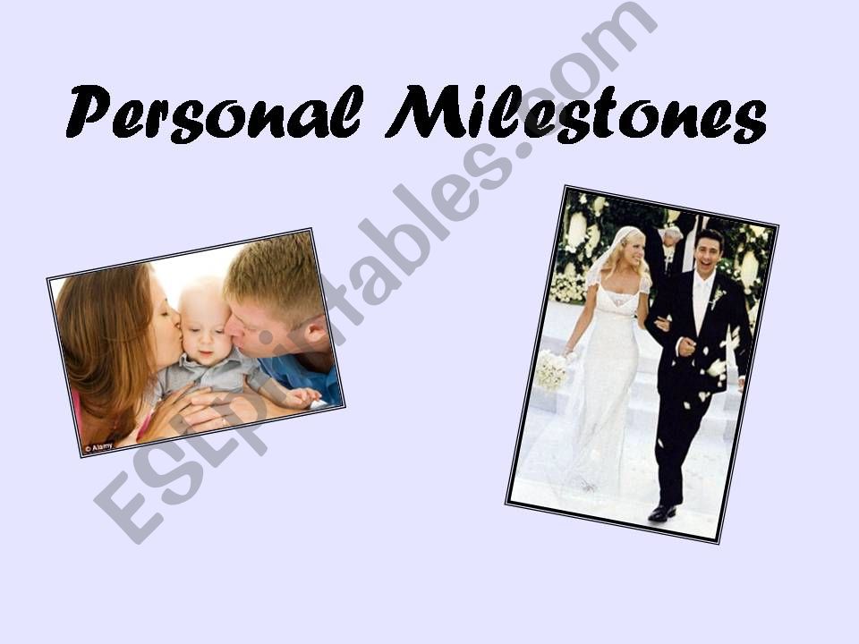 Personal Milestones powerpoint