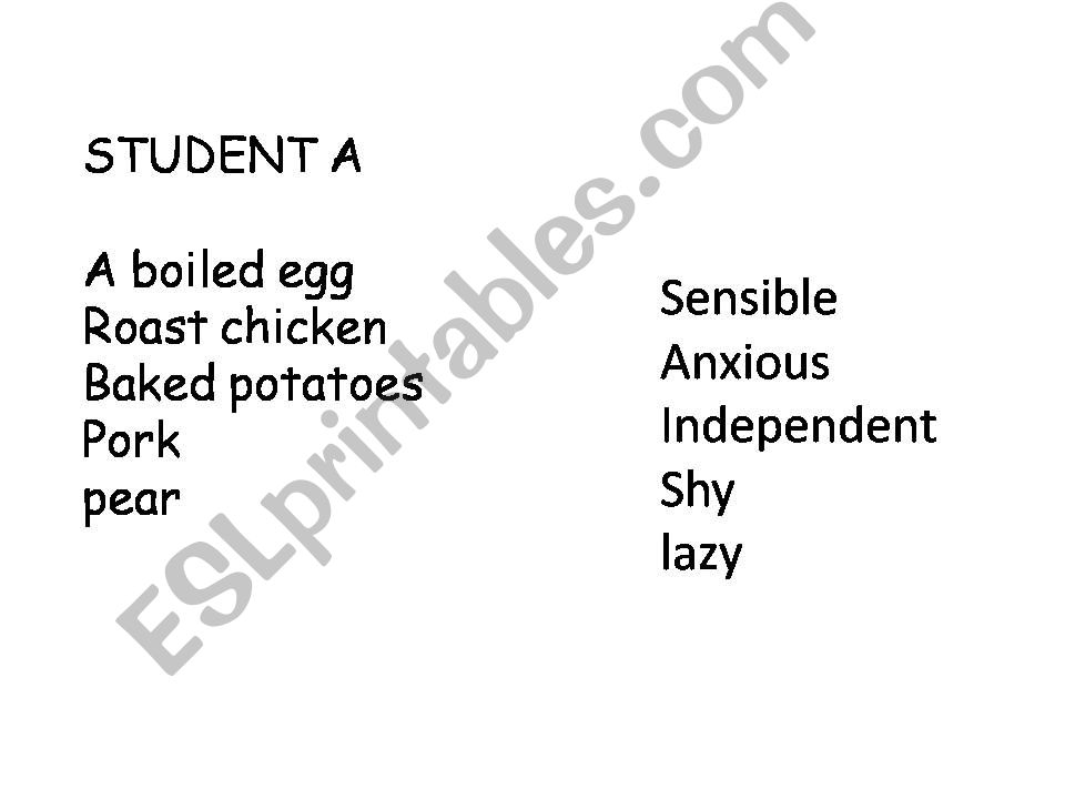 VOCABULARY GAME powerpoint