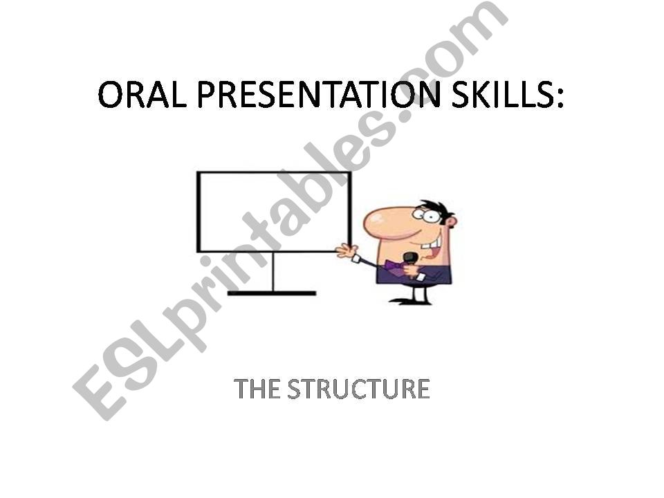 ORAL PRESENTATION SKILLS powerpoint