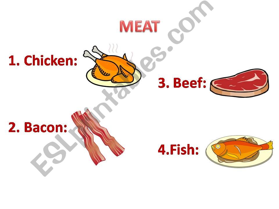 Meat and groceries powerpoint