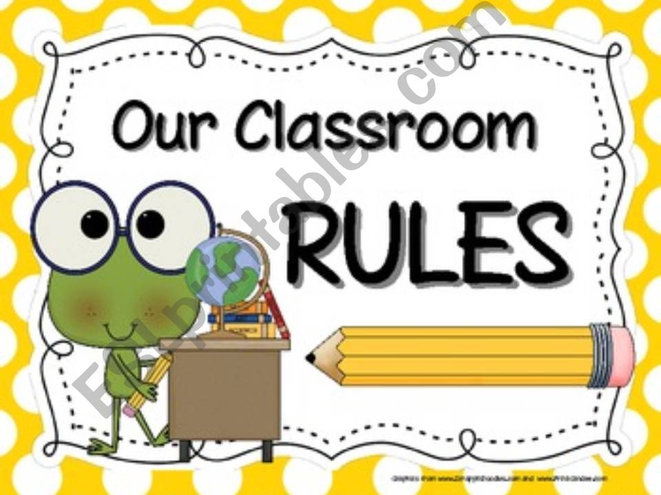 classroom rules powerpoint
