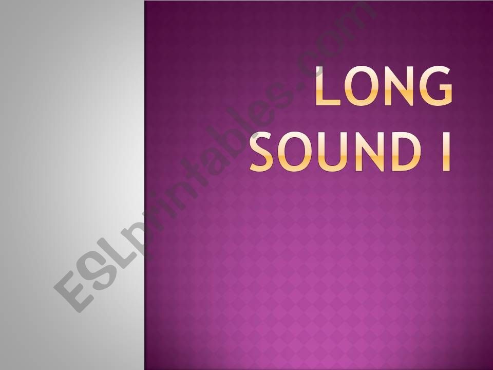 Long Sound Ii powerpoint
