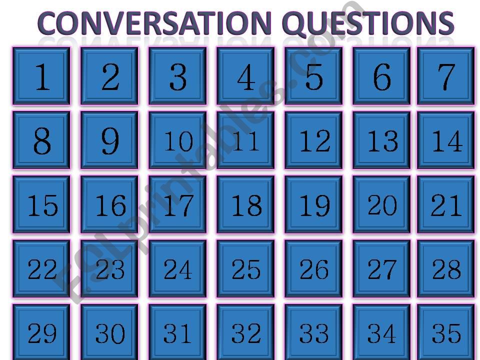 Conversation Questions Random powerpoint