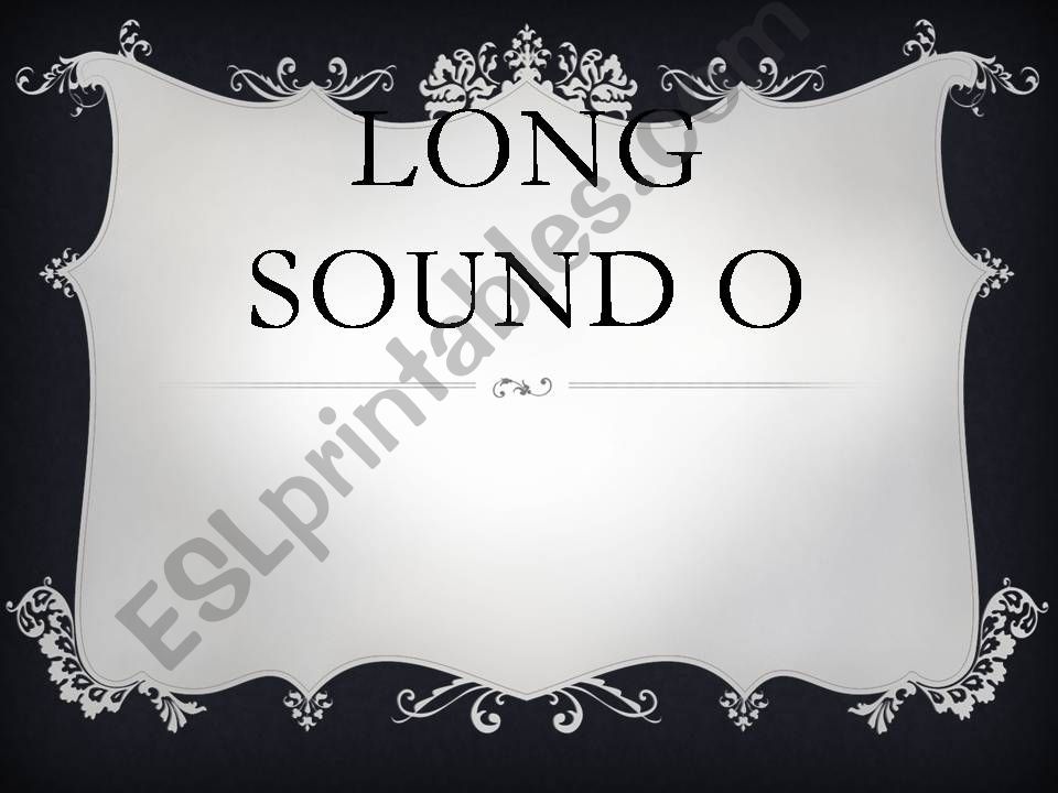 Long sound Oo powerpoint