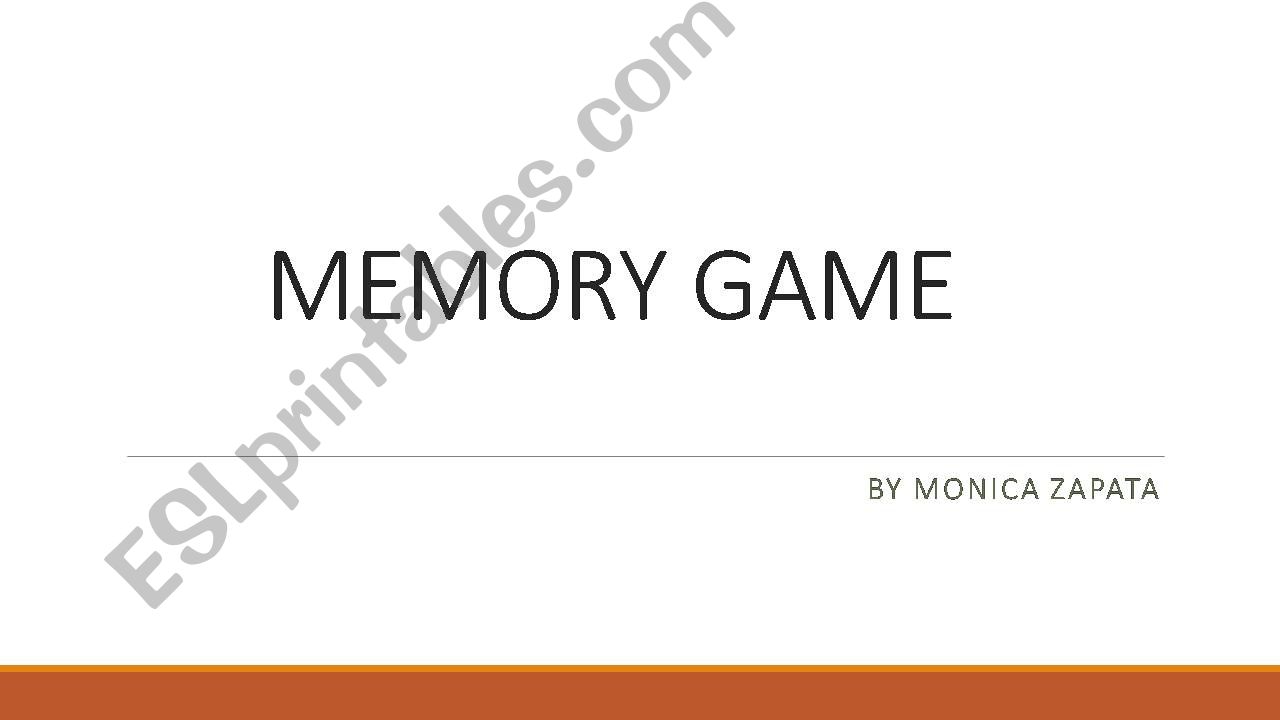 GAMES - MEMORY GAMES ABOUT ANIMALS