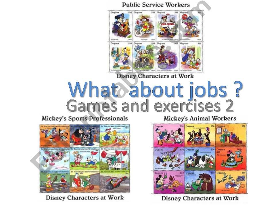 Games and exercises about jobs - part 2 on 5.