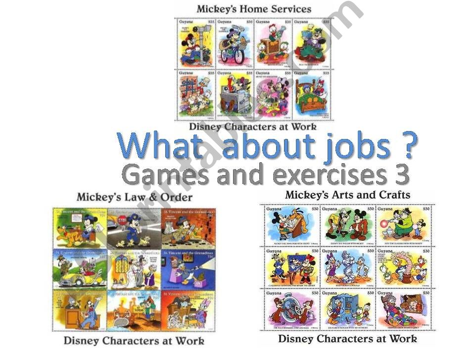 Games and exercises about jobs - part 3 on 5.