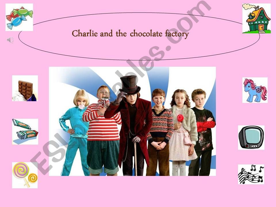 physical description with the characters from Charlie and the chocolate factory