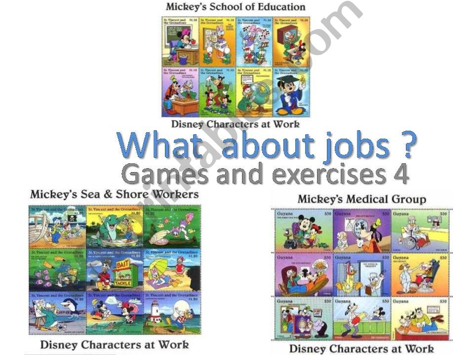 Games and exercises about jobt - part 4 on 5