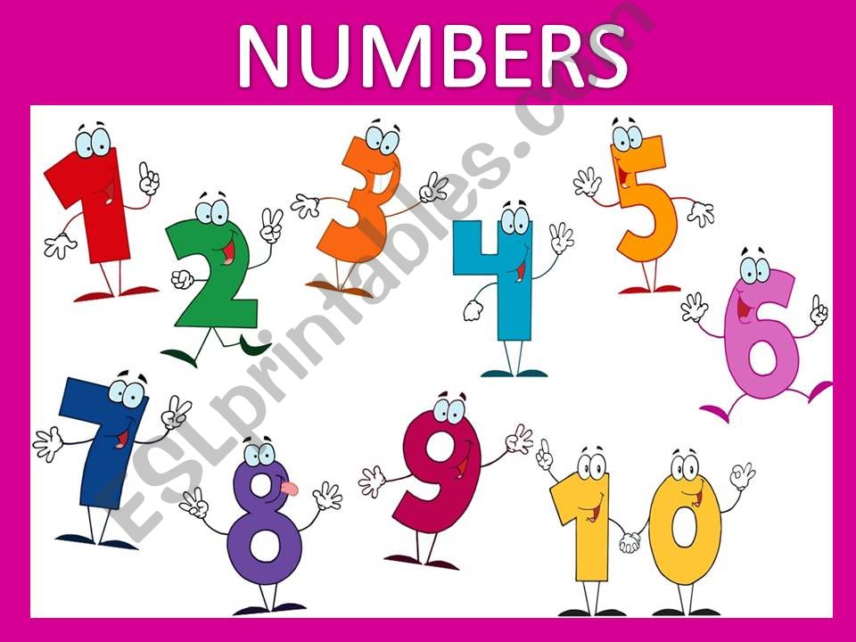 NUMBERS FROM 1 TO 10  MEMORY GAME