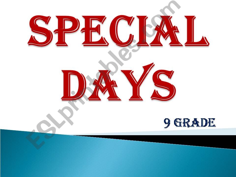 time and special day powerpoint