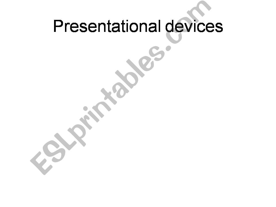 Presentational Devices powerpoint