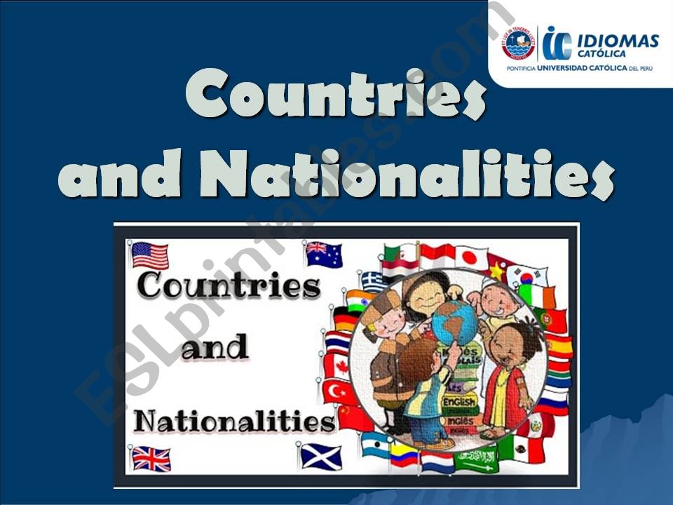 countries and nationalities powerpoint