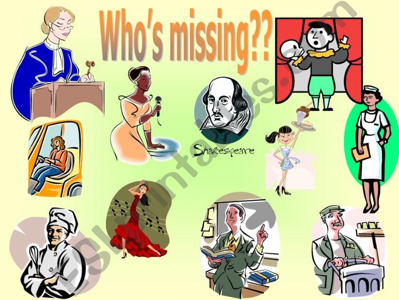 Whos missing?? 1b powerpoint