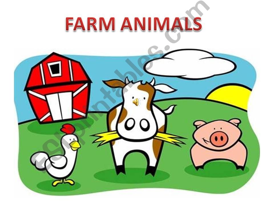 Farm animal there is there are