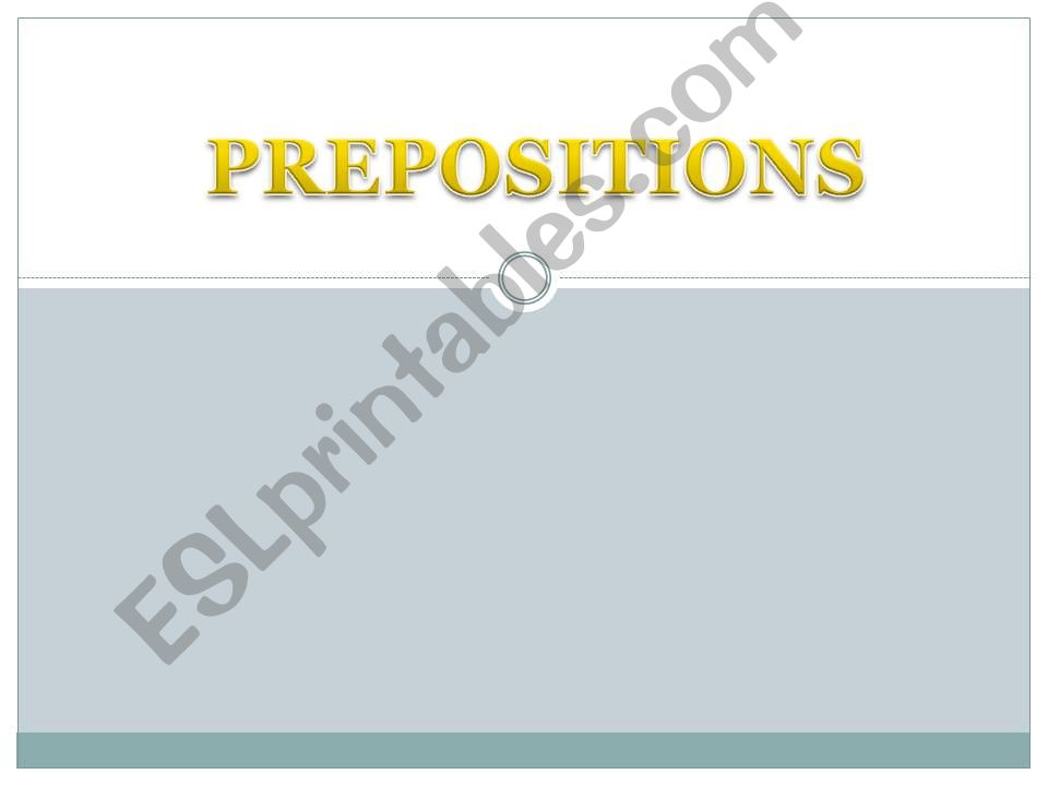 prepositions powerpoint