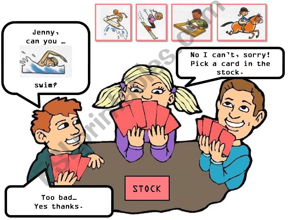can you + sports - CARD GAME happy families