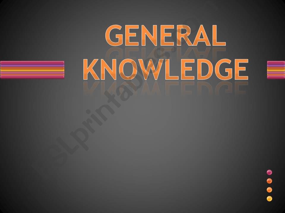 Trivia quiz General Knowledge powerpoint