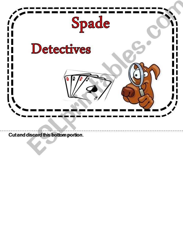 Spade Closed Reading Activity Flip Book