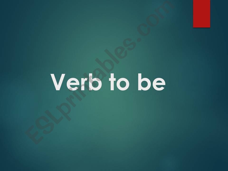 To be - practice and quiz powerpoint