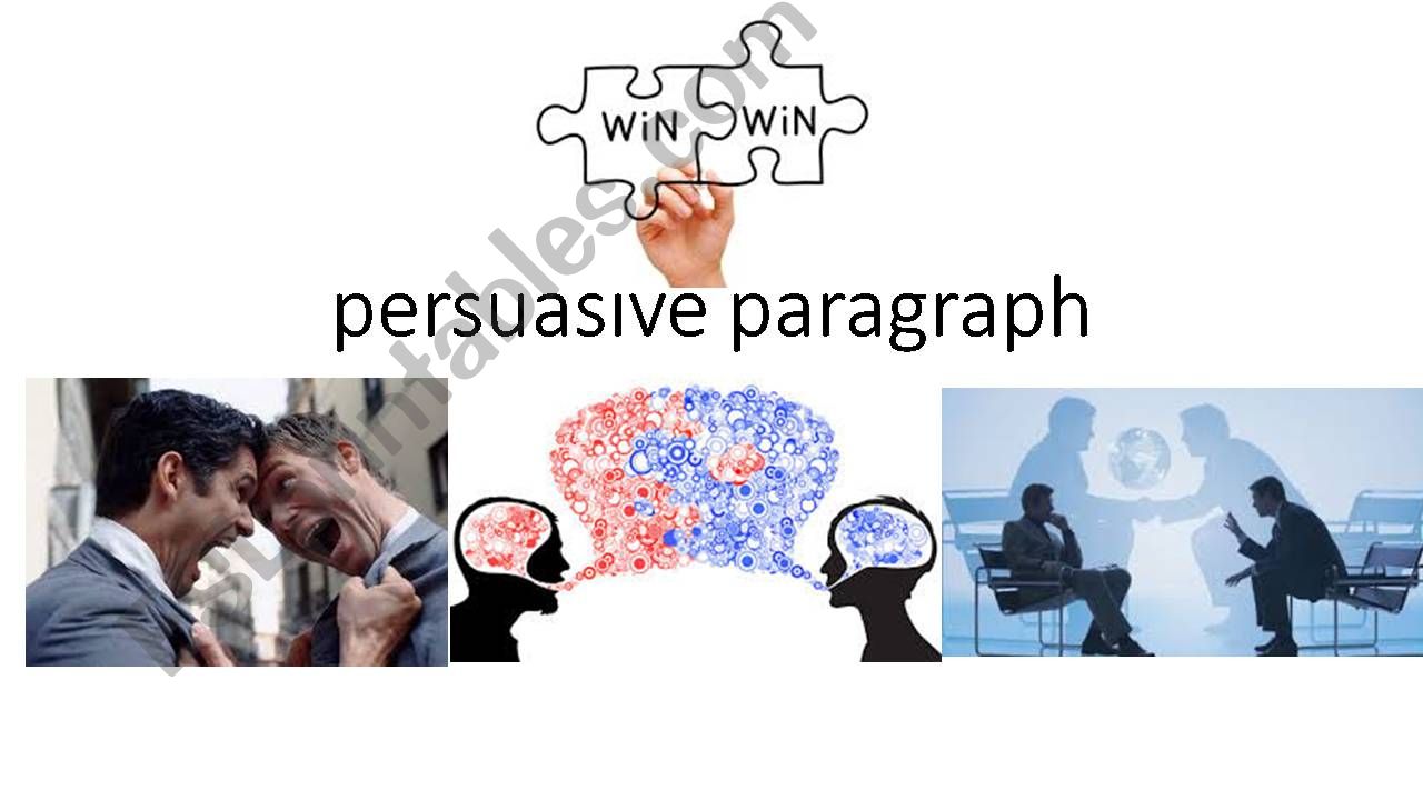 ESL - English PowerPoints: persuasive paragraph