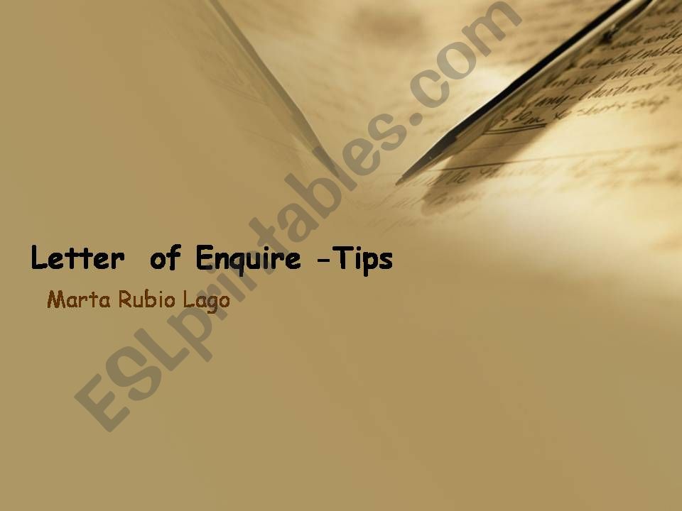 Wrirting Paper powerpoint