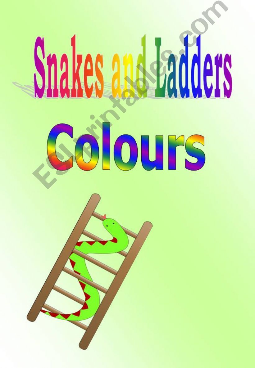 Snakes and Ladders-colours powerpoint